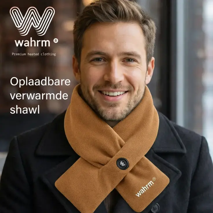 Oplaadbare verwarmende shawl - drie standen