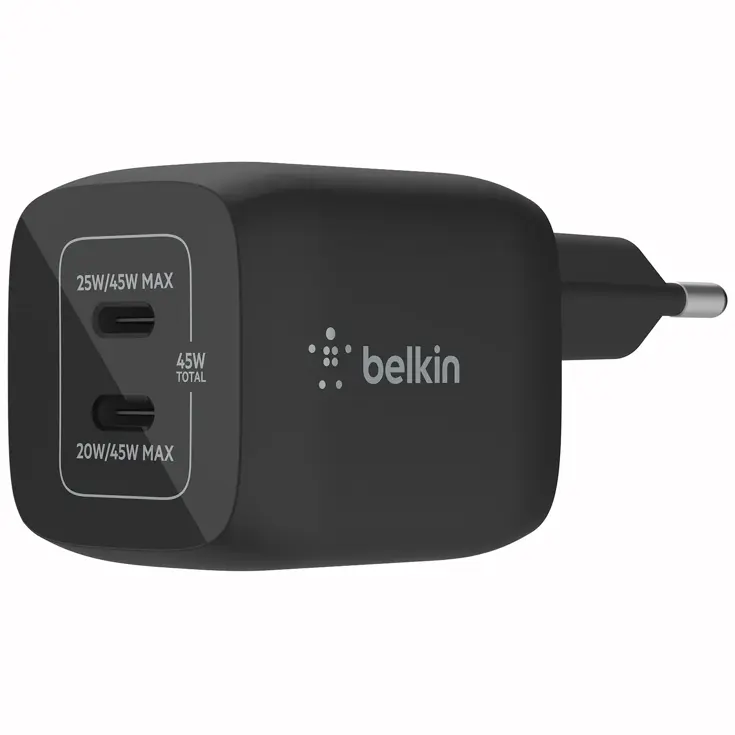 Belkin  Adapter 2 poorts - USB-C - 45W