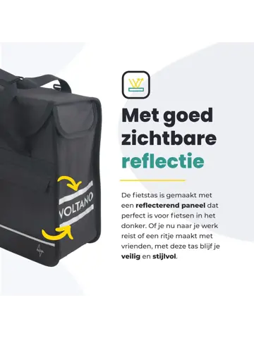 Voltano Enkele Shopper Fietstas 17 L