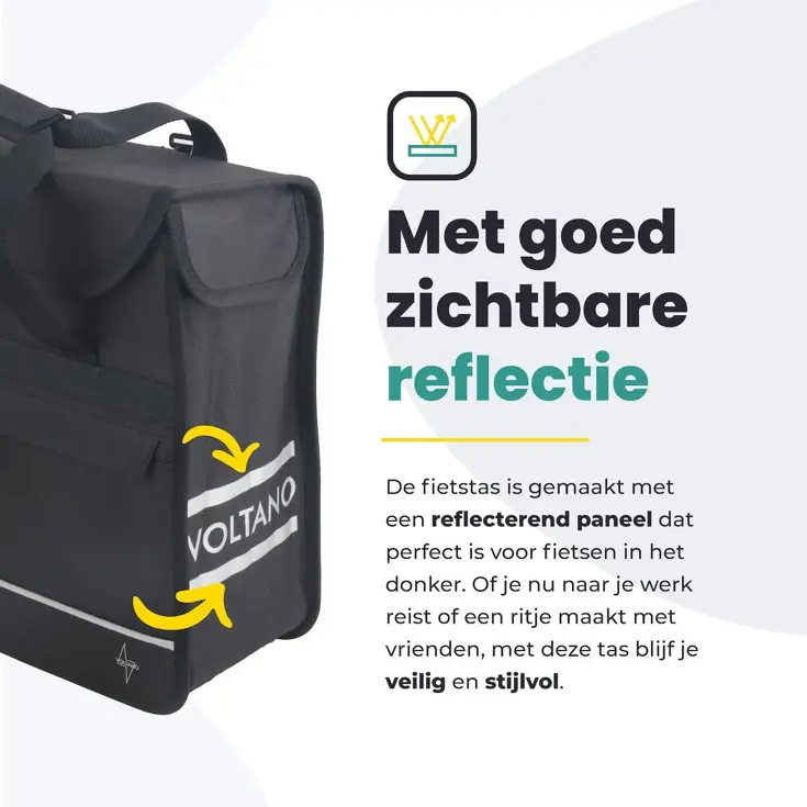 Voltano Enkele Shopper Fietstas 17 L