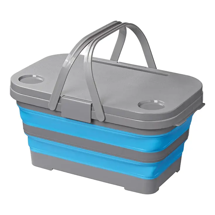 Opvouwbare Picknickmand met Deksel - 20 L