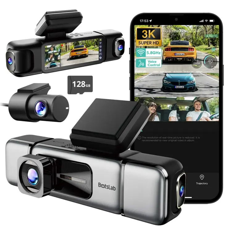 G980H 4CH 4K Wifi GPS 128gb 360 graden dashcam