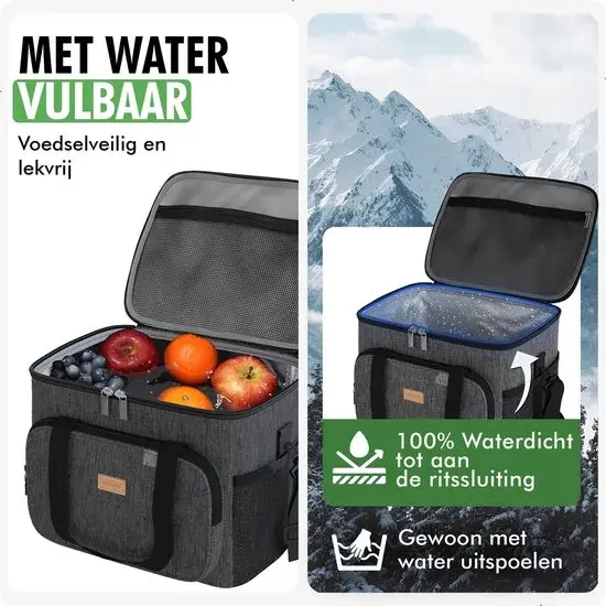 Koeltas 15L Zwart