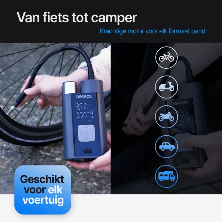 Donrox Ride A924 – Compressor Bandenpomp