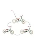 2-in-1 Loopfiets Driewieler met Duwstang