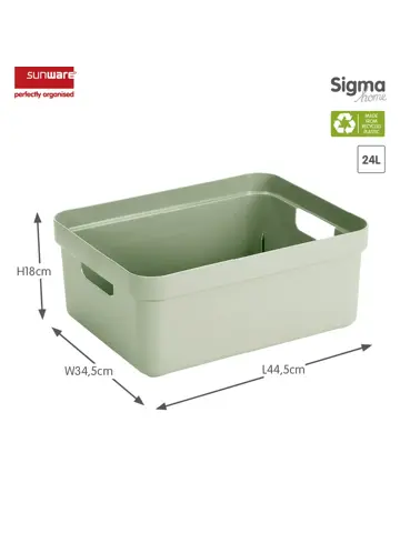 Sigma home - Opbergbox - 24L - 4-delig