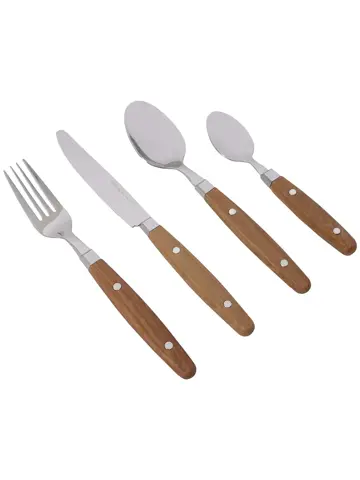Nature Line Bestek Wood 16-Delig