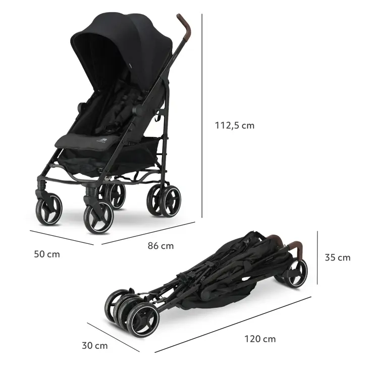 Bobbie Paraplu Buggy - 5-Punts Gordel - Draagtas