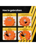 Oranje LED waarschuwingslamp 1 stuks