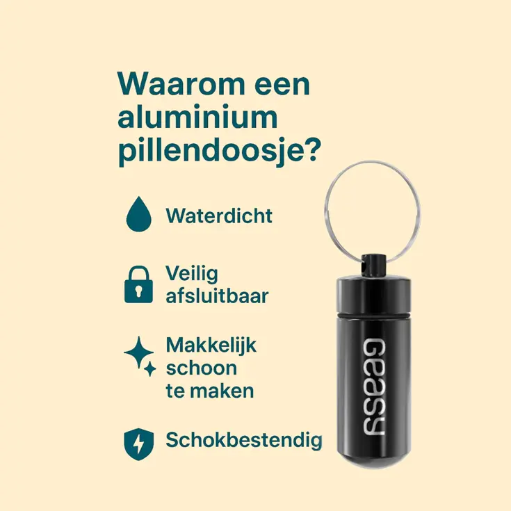 Geasy Sleutelhanger Pillendoos