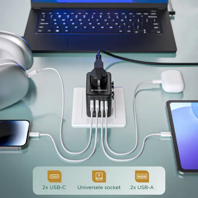 Remodius Wereldstekker Reisstekker