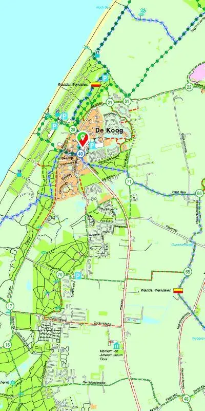 wandel- en fietskaart 01 Texel