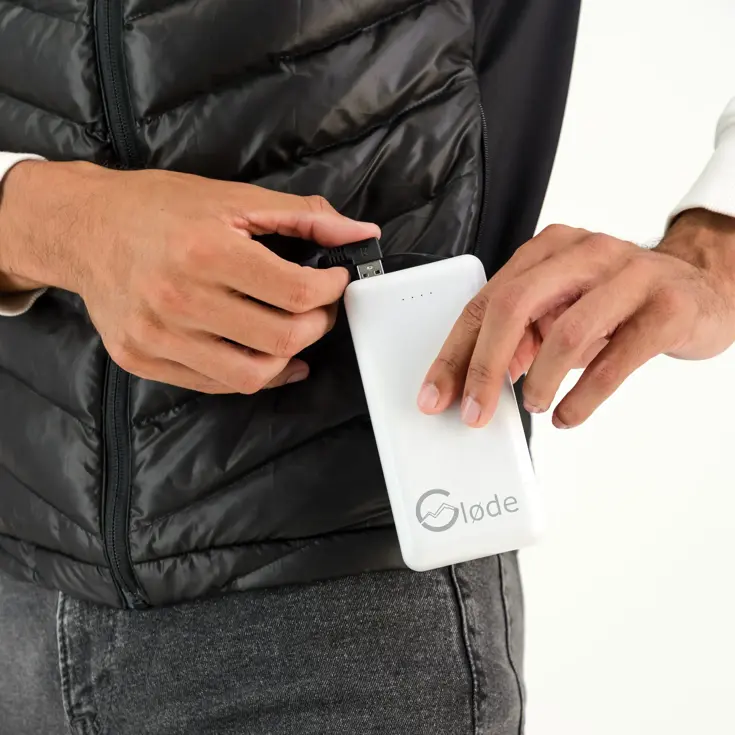 Høgge Verwarmde Heren Bodywarmer Gløde Zwart