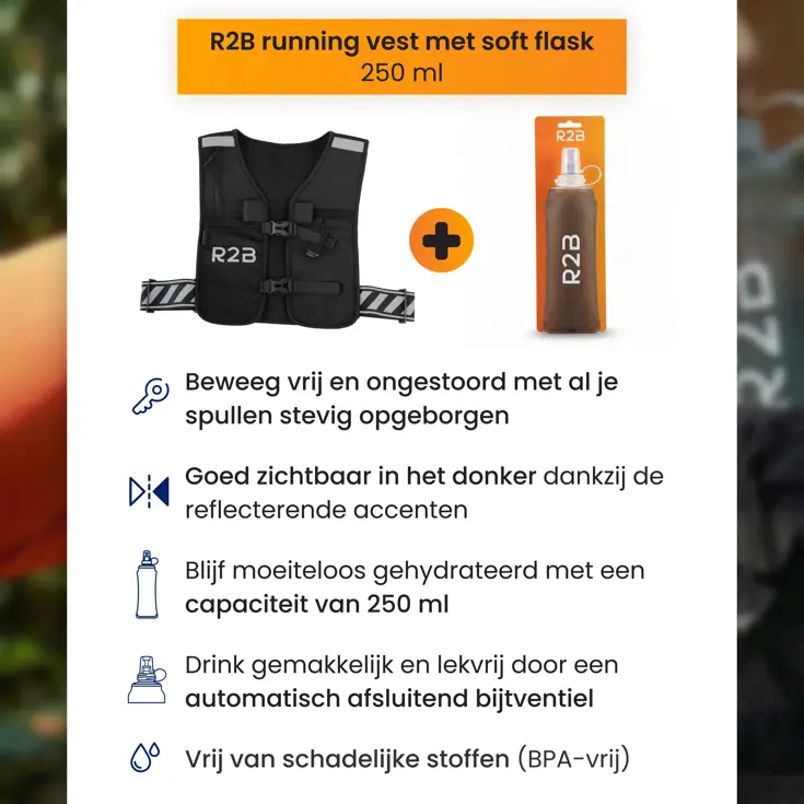 Hardloopvest met Soft Flask (250 ML)