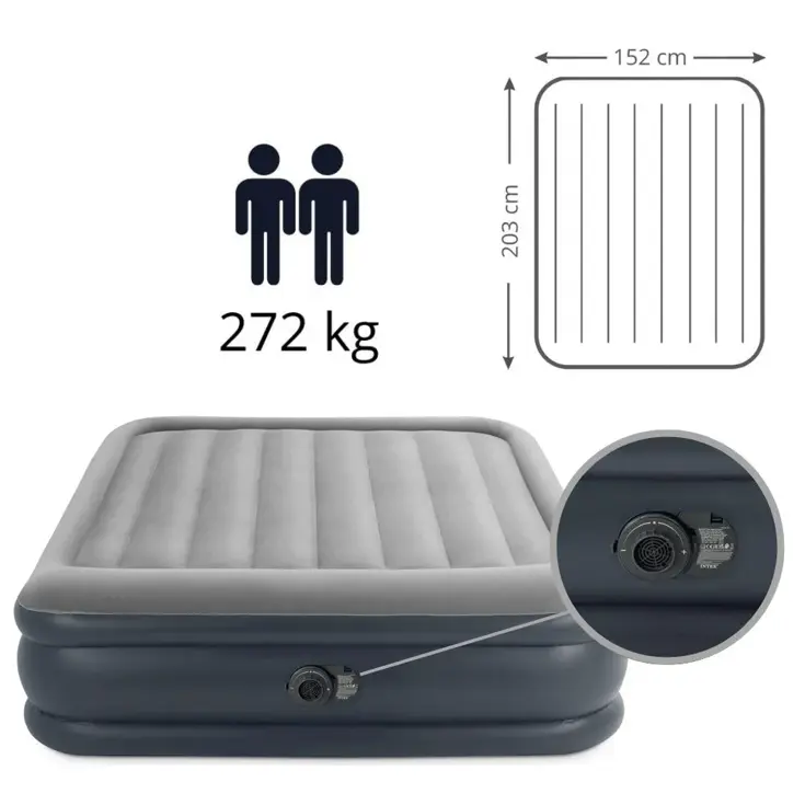 Luchtbed - Intex - 2P - 152x203 + Pomp