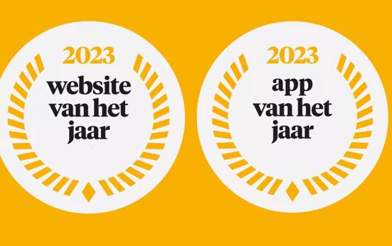 Hoera! We zijn website én app van het jaar 2023