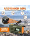 Noodradio Solar Opwindbaar - DAB+/FM - 4500mAh