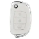 TPU Sleutelhoesje voor Hyundai wit B3