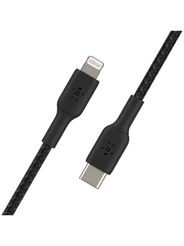 Belkin Lightning naar USB-C kabel Gevlochten