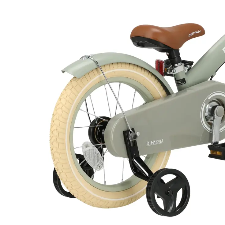 Luxe Kinderfiets 14 inch - 3 in 1 - Loopfiets