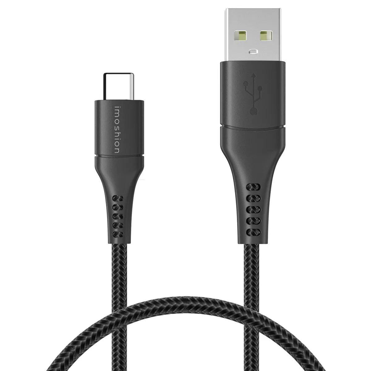 Imoshion  Braided USB-C naar USB kabel  Zwart main product image