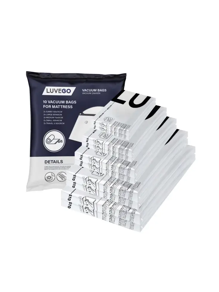Luvego - Vacuümzakken voor Kleding - 10-Pack