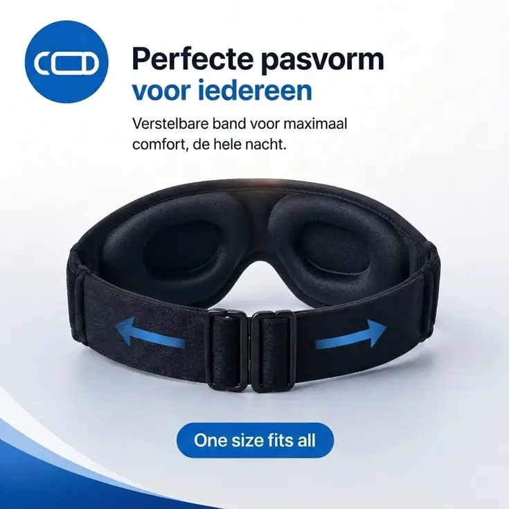 Slaapmasker Bluetooth 3D - Traagschuim Luxe