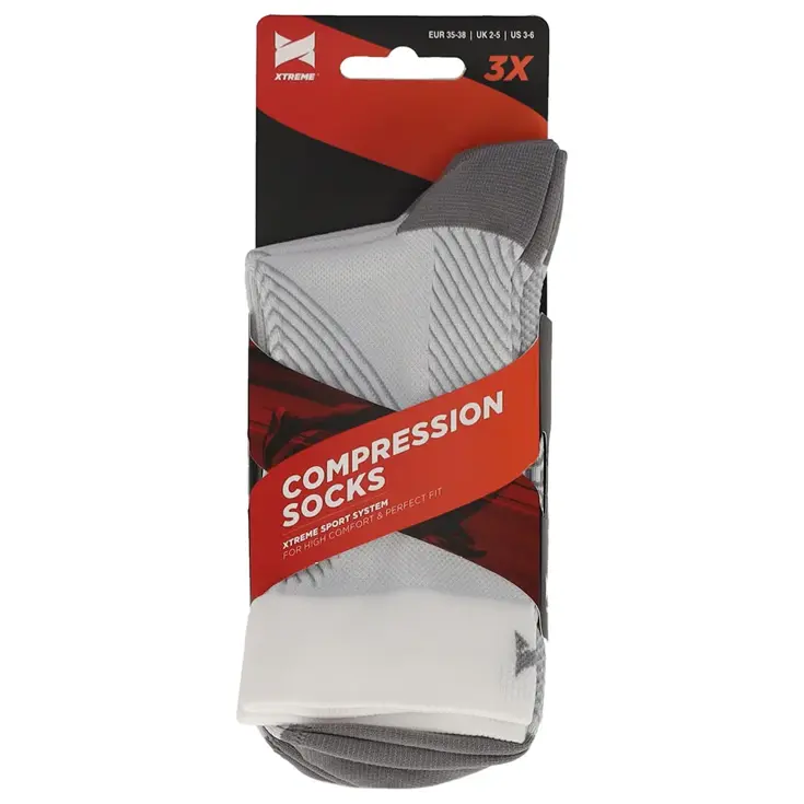 3 paar - Halfhoge Compressiesokken