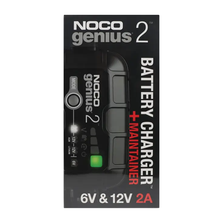 Genius2EU 6V/12V Acculader 2A voor Diverse Accu's