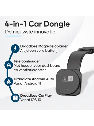 4-in-1 Car Dongle Pro - Zwart