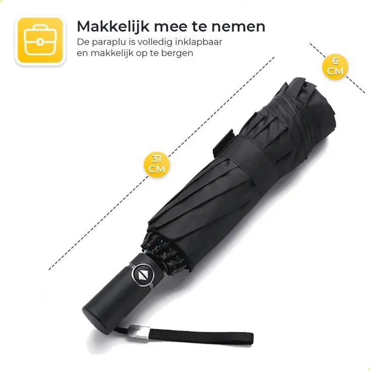 Stormparaplu met Hoes