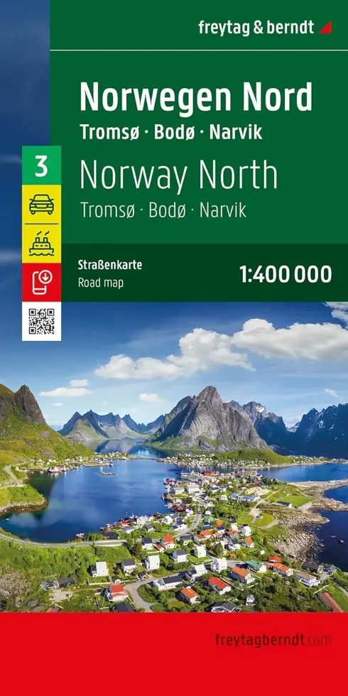 Wegenkaart Noorwegen 3 Noord