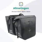 Voltano Dubbele Fietstas Rolltop Urban Green