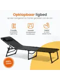 Opvouwbaar Ligbed - 5 Standen - Zwart 2x