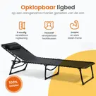 Opvouwbaar Ligbed - 5 Standen - Zwart