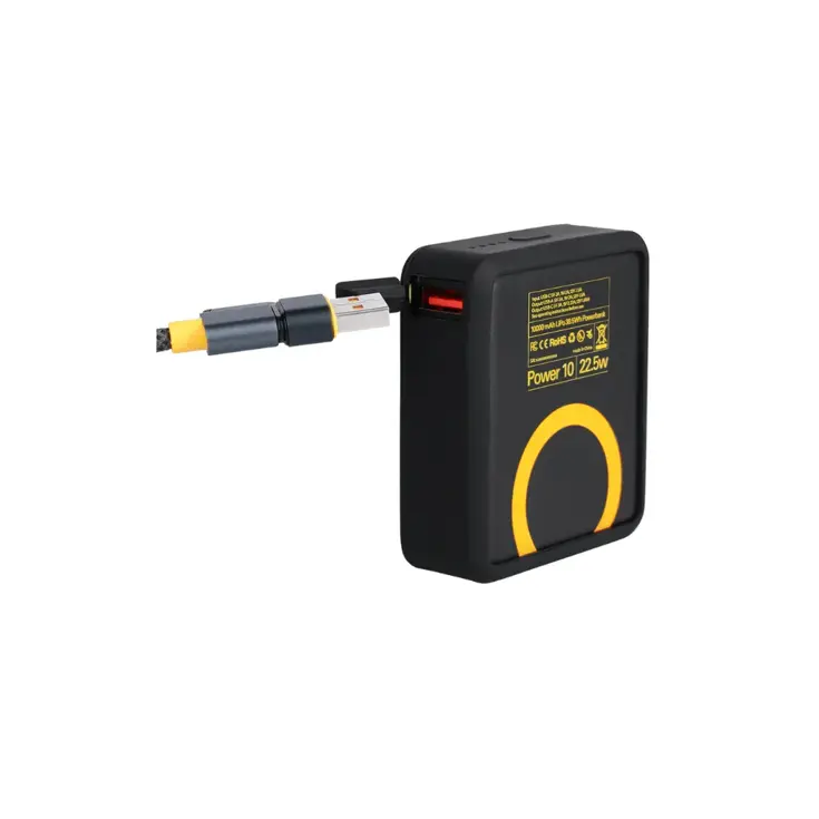 Compacte snellader met siliconen beschermhoes