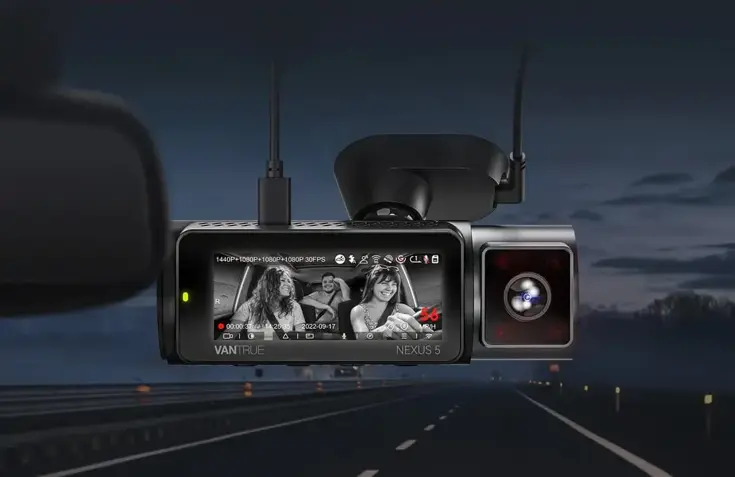 N5 2K QuadHD 4CH Wifi GPS 360 graden dashcam