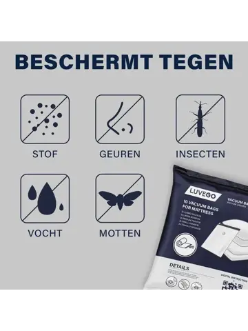 Luvego - Vacuümzakken voor Kleding - 2-Pack