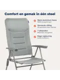 Campingstoel 7 standen – Grijs
