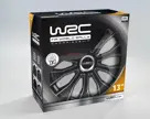 WRC Wieldoppen 13" - zwart/zilver 4 stuks