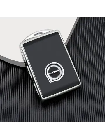 TPU Sleutelhoesje voor Volvo zwart,zilver VOLVO