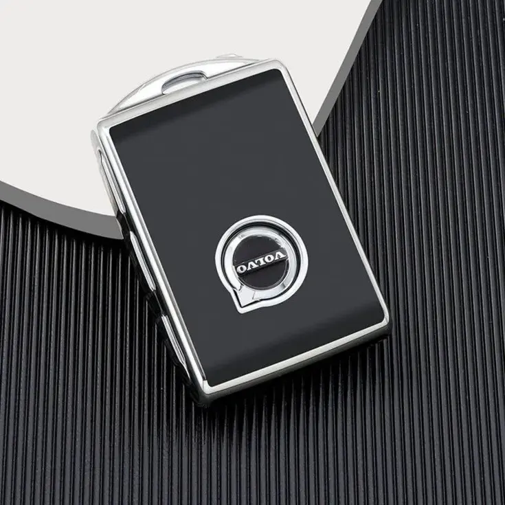 TPU Sleutelhoesje voor Volvo zwart VOLVO