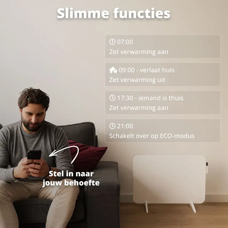 Slimme Infrarood Verwarming 450W - Wit