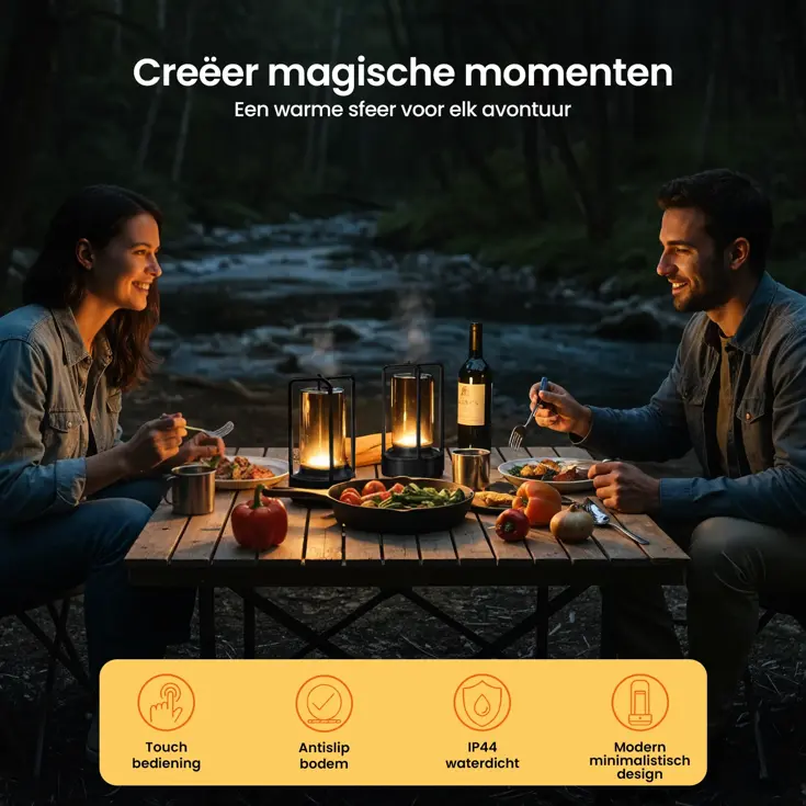 Lumina Tafellamp Oplaadbaar - 17.5cm - LED
