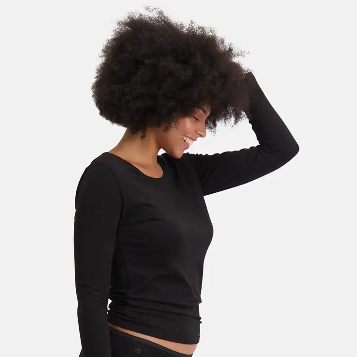 TRACY - Shirt Lange Mouw Dames Bamboo Basics