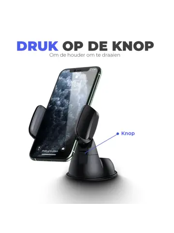 Telefoonhouder Auto Zuignap - Dashboard / Raam