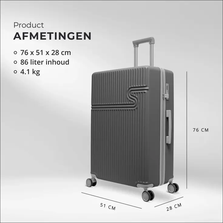 Grote Reiskoffer 76cm - 86L