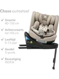 Chase Luxe i-Size Autostoel - Isofix + steunpoot