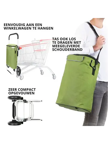 Allround Boodschappenwagen opvouwbaar 41 liter