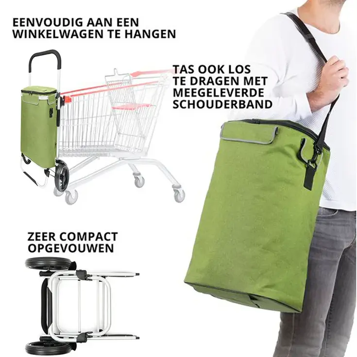 Allround Boodschappenwagen opvouwbaar 41 liter